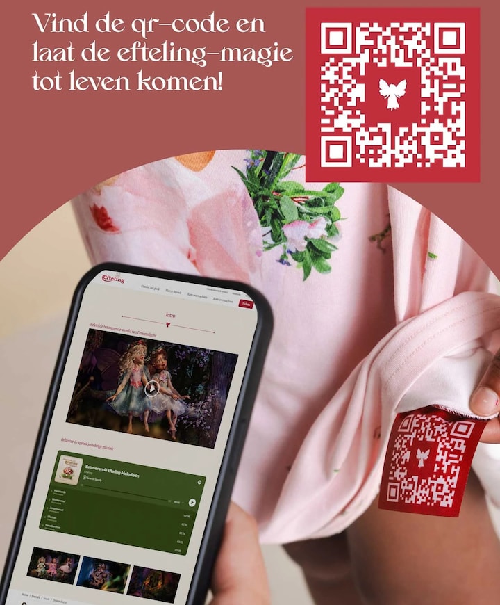 Dames pyjamaset Efteling blauw