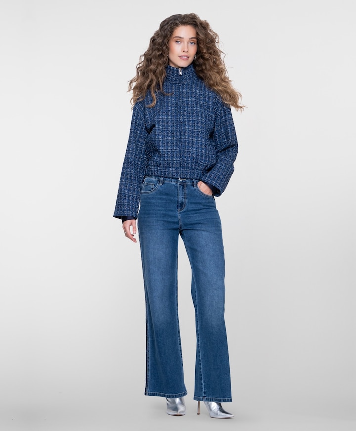 Dames jas blauw