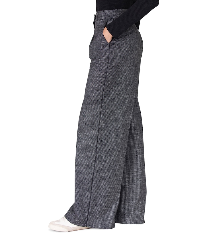 AUDREY WFL 466 wide long pantalon zwart