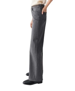 Minah palazzo dames jeans grijs