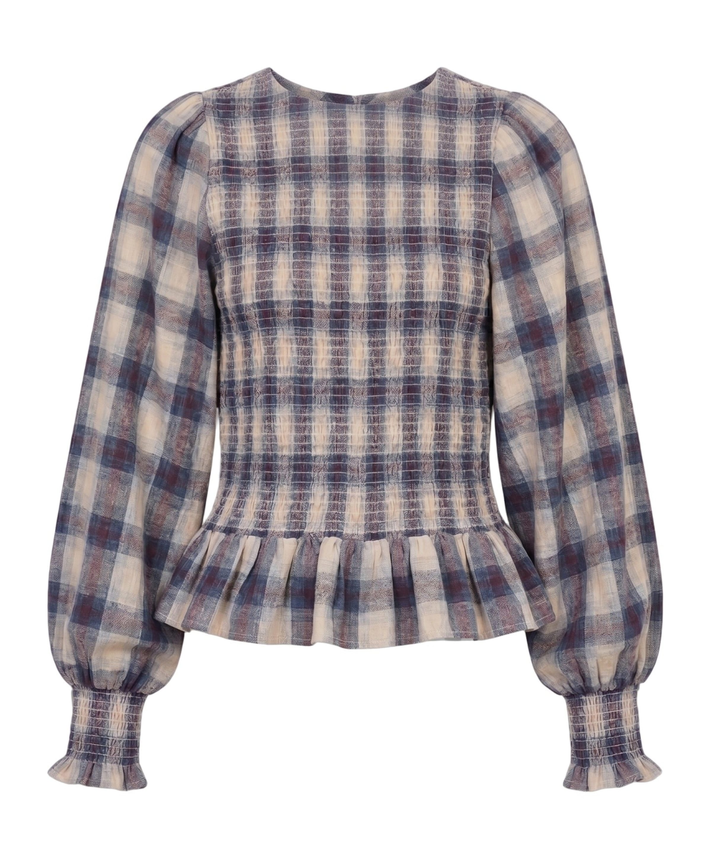 Dames blouse blauw