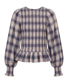 Dames blouse blauw