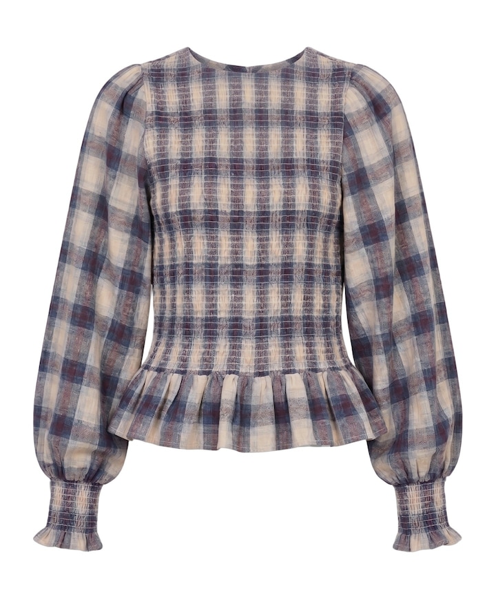 Dames blouse blauw