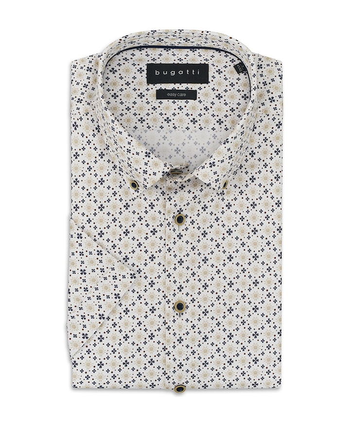 Heren overhemd korte mouw wit