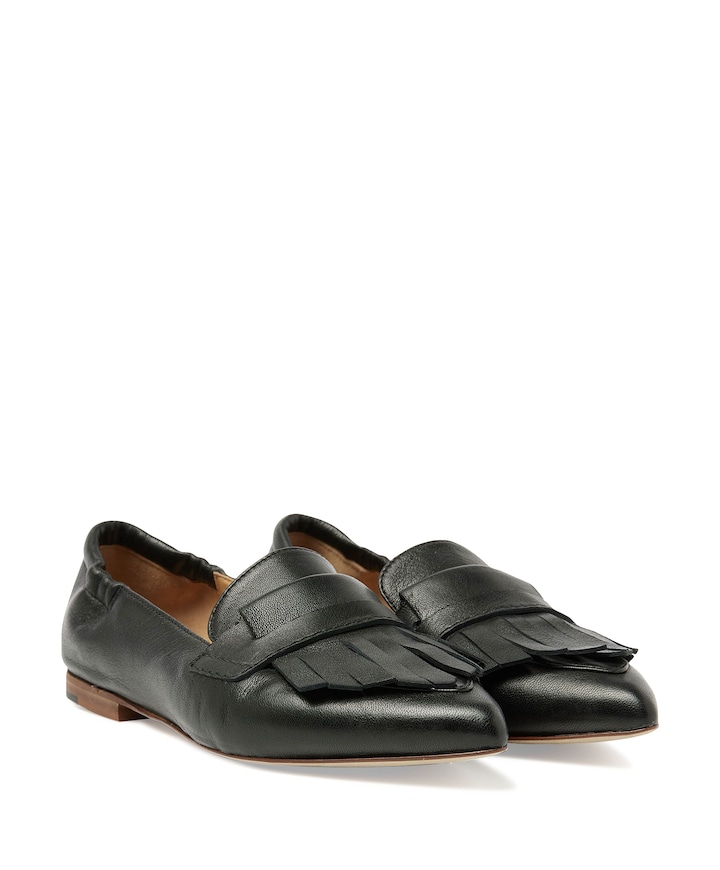 Lola Oakley dames loafers zwart