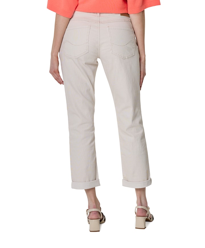 Jani Stripe dames jeans beige