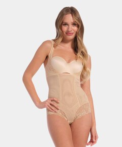 Dames shapewear body beige