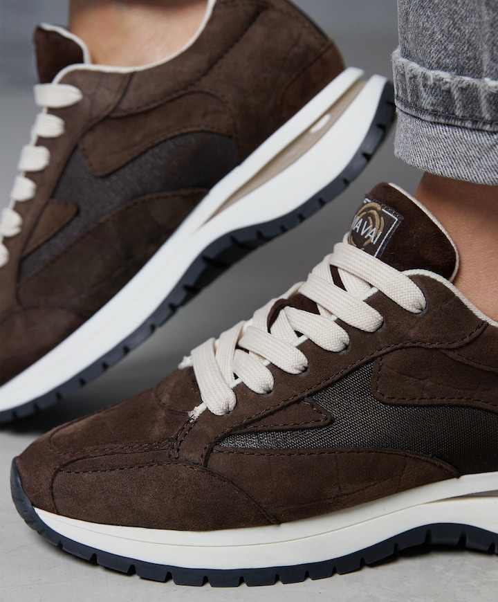 Usher Riggs dames sneakers bruin