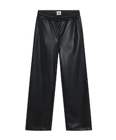 Vegan Leather jongens broek zwart