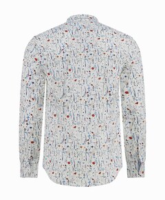 Heren overhemd lange mouw multicolor