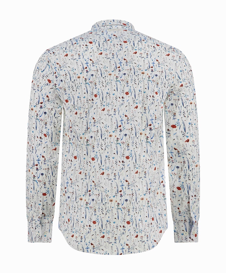 Heren overhemd lange mouw multicolor