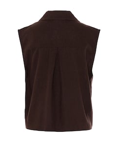 Dames gilet bruin