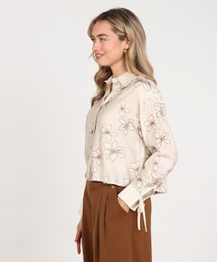 Dames blouse beige