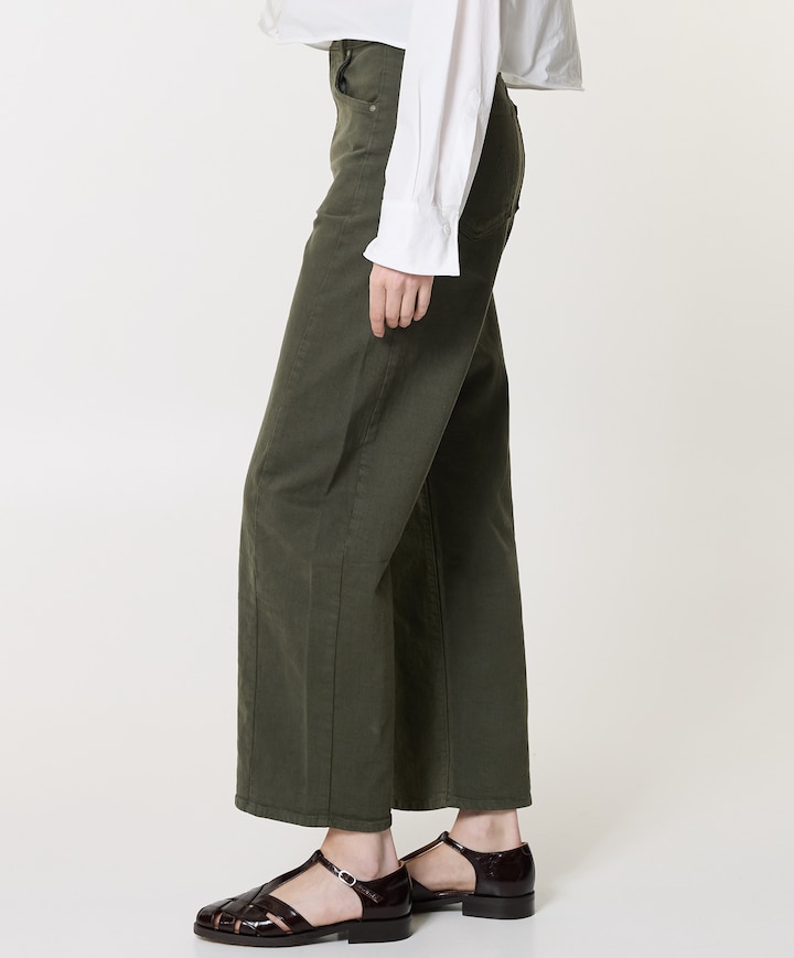 The Half Pipe Flood dames jeans groen