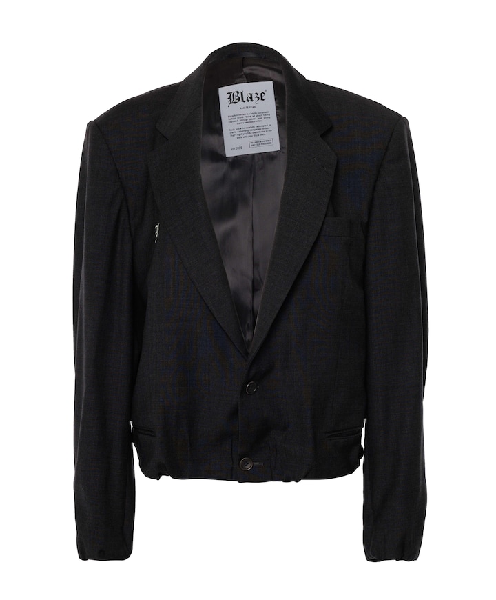 Dames blazer grijs