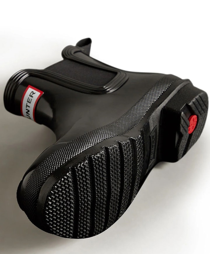 WOMENS ORIGINAL GLOSS CHELSEA BOOT dames enkellaarzen zwart