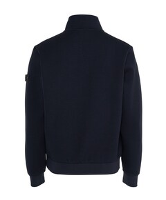 Heren trui met rits blauw