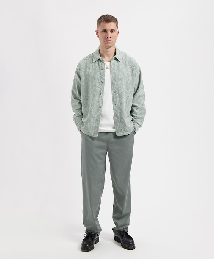 Heren overshirt groen