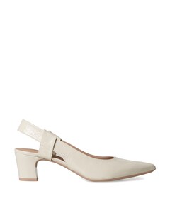 Javea dames slingbacks ecru