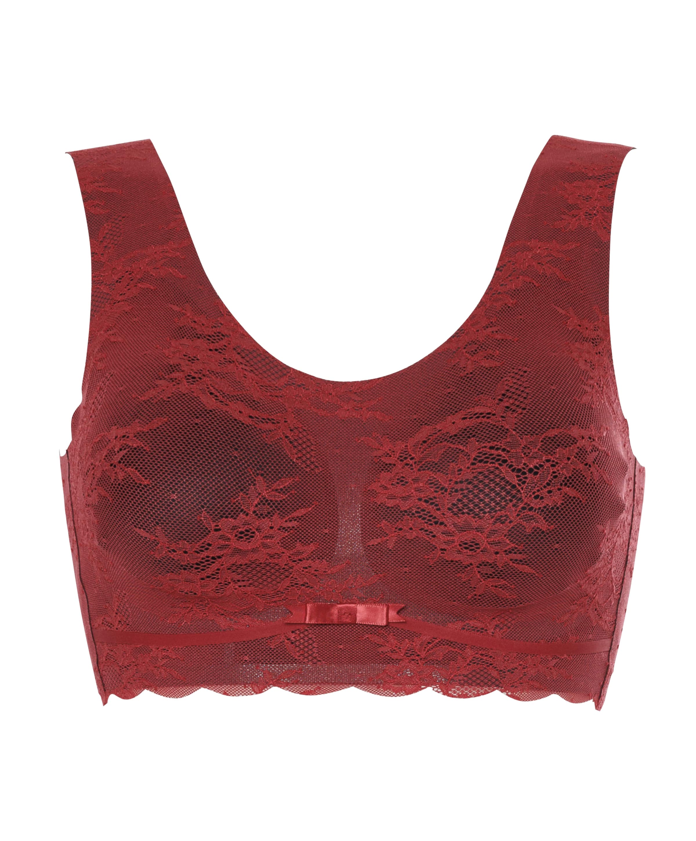 Dames bralette rood