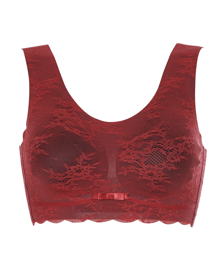 Dames bralette rood