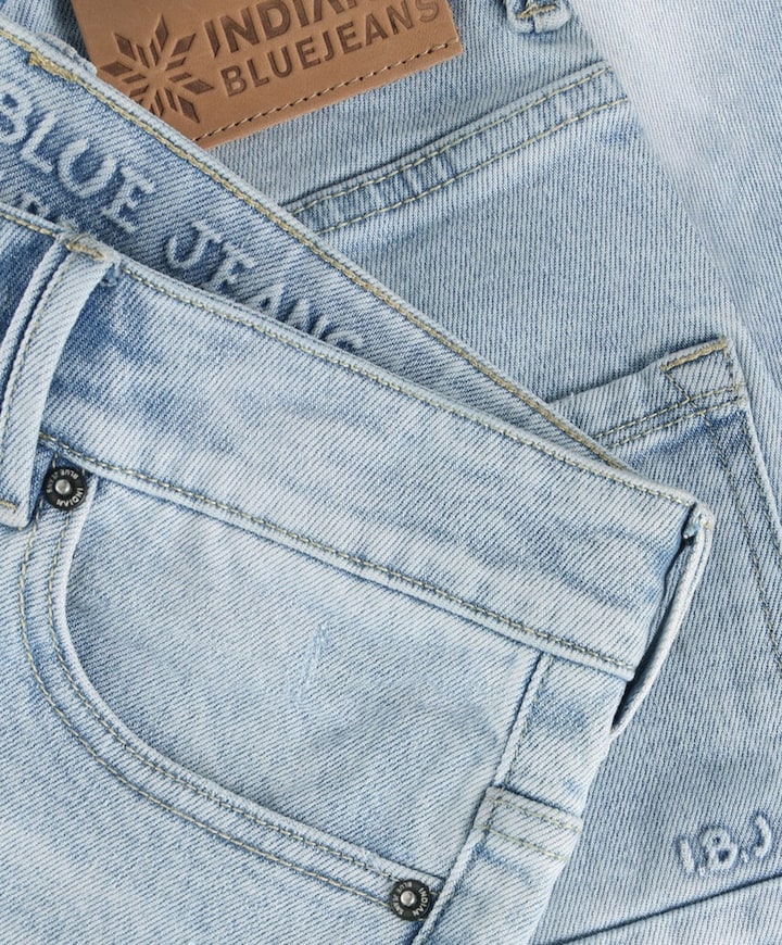 2651Wide Loose Light jongens jeans blauw