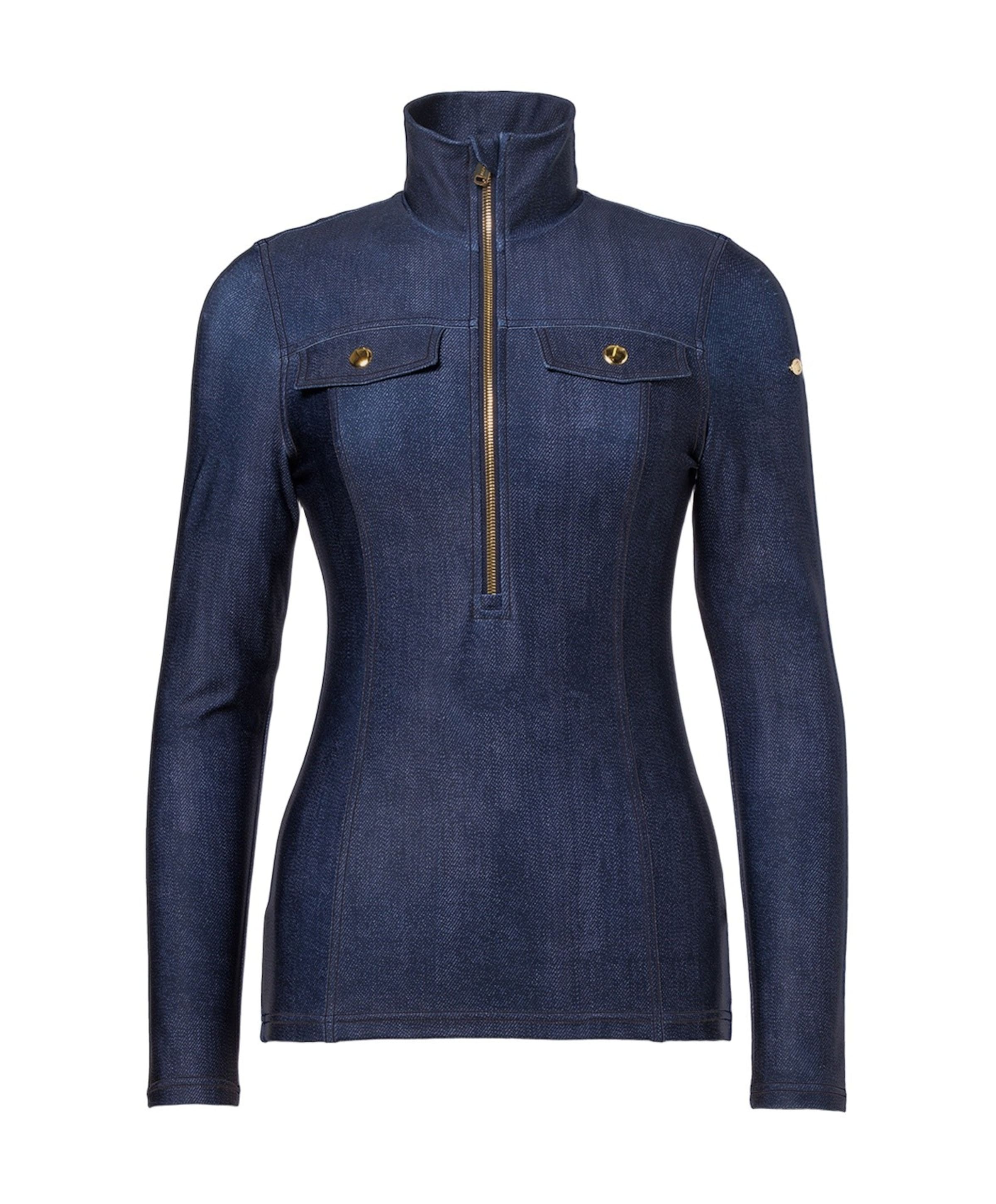 Dames pully blauw