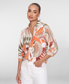 Dames blouse oranje
