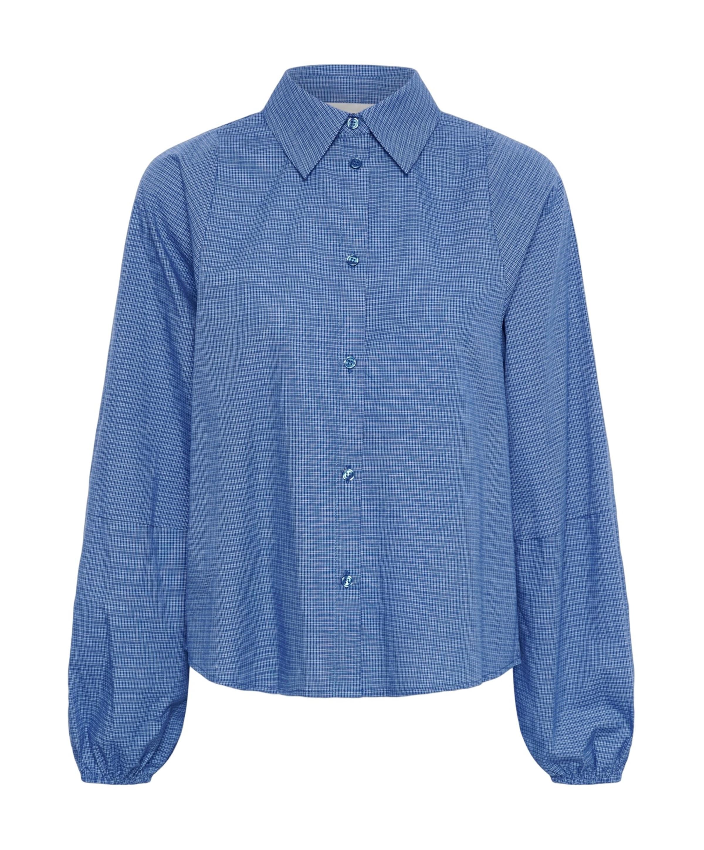 Dames blouse blauw