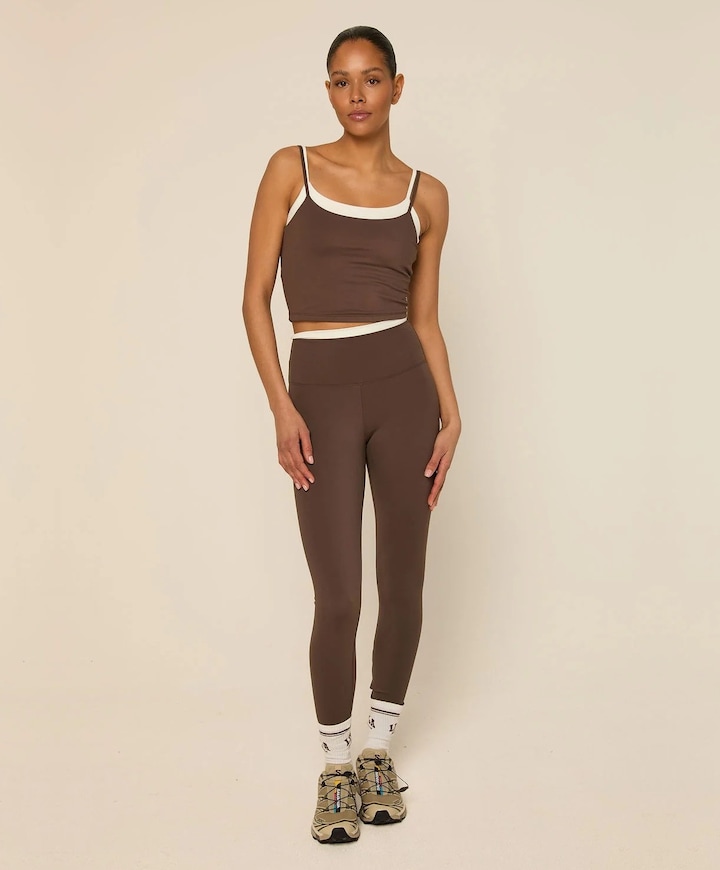 Dames singlet bruin