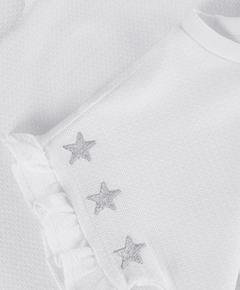 Meisjes t-shirt ecru