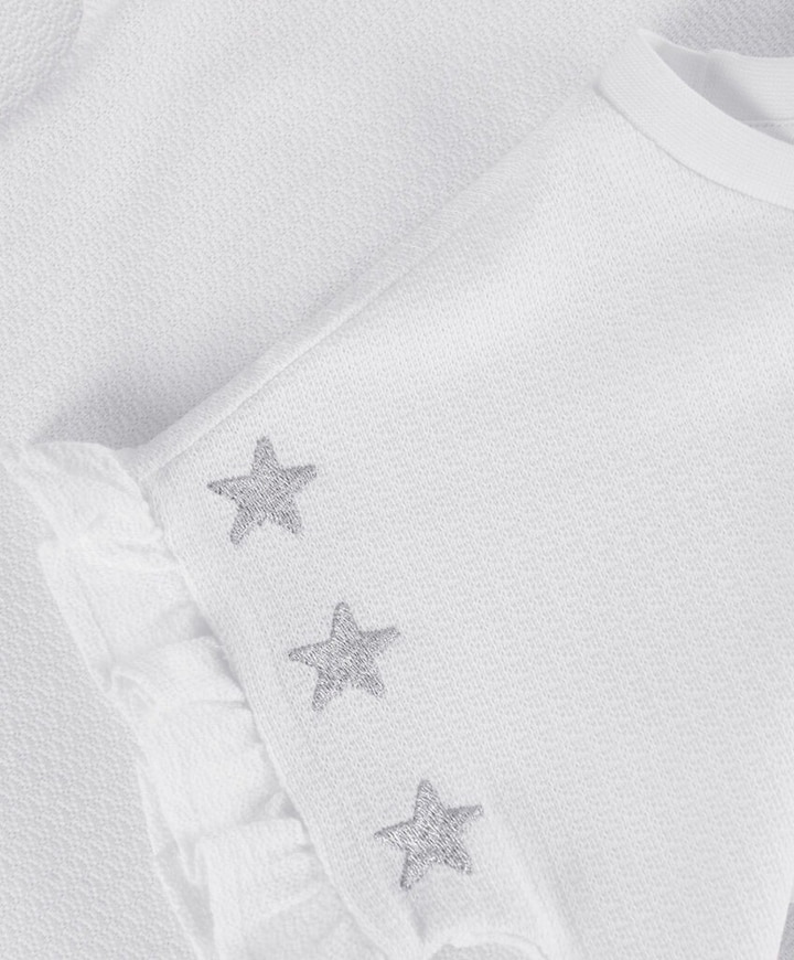 Meisjes t-shirt ecru