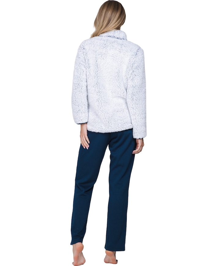 Dames huispak blauw
