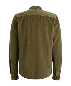 Heren overhemd lange mouw groen