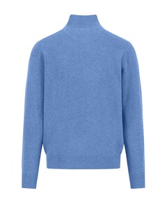 Heren trui met rits blauw