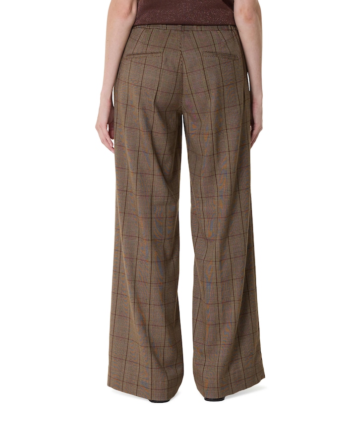 Lizzy - Check - 205 dames broek bruin