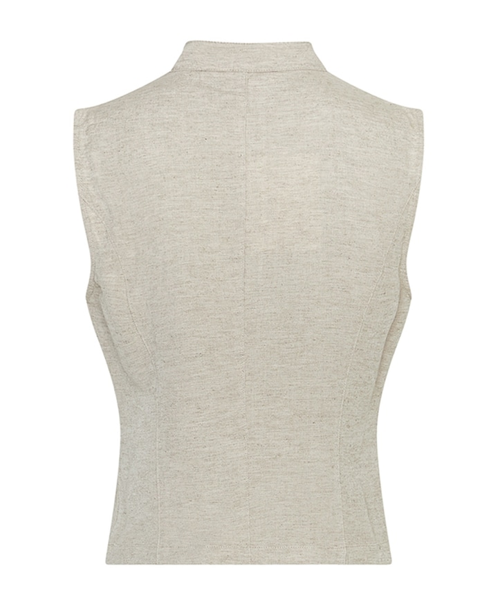Dames gilet beige