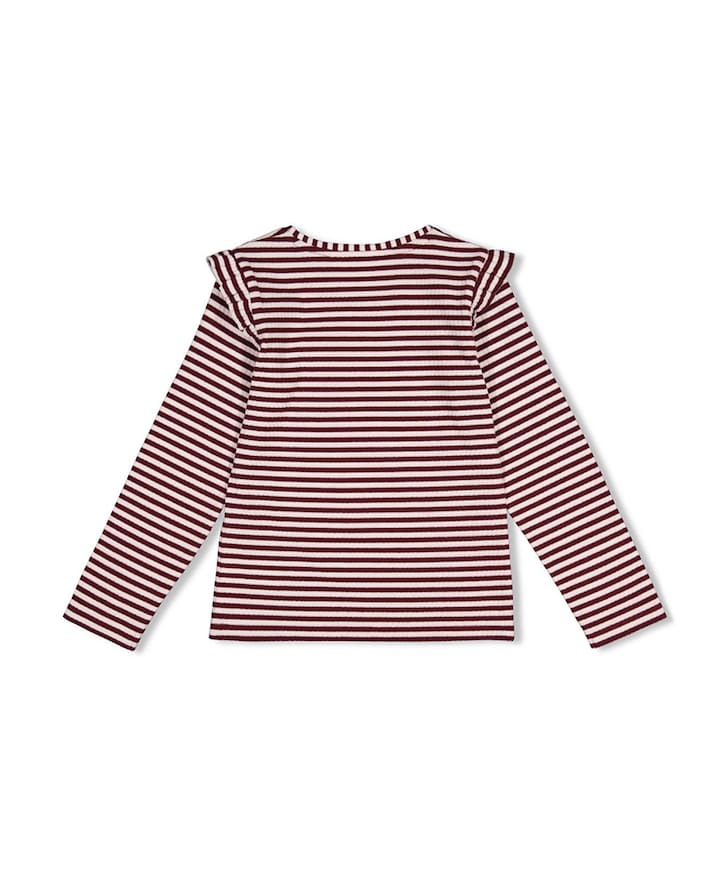 Meisjes longsleeve bordeaux