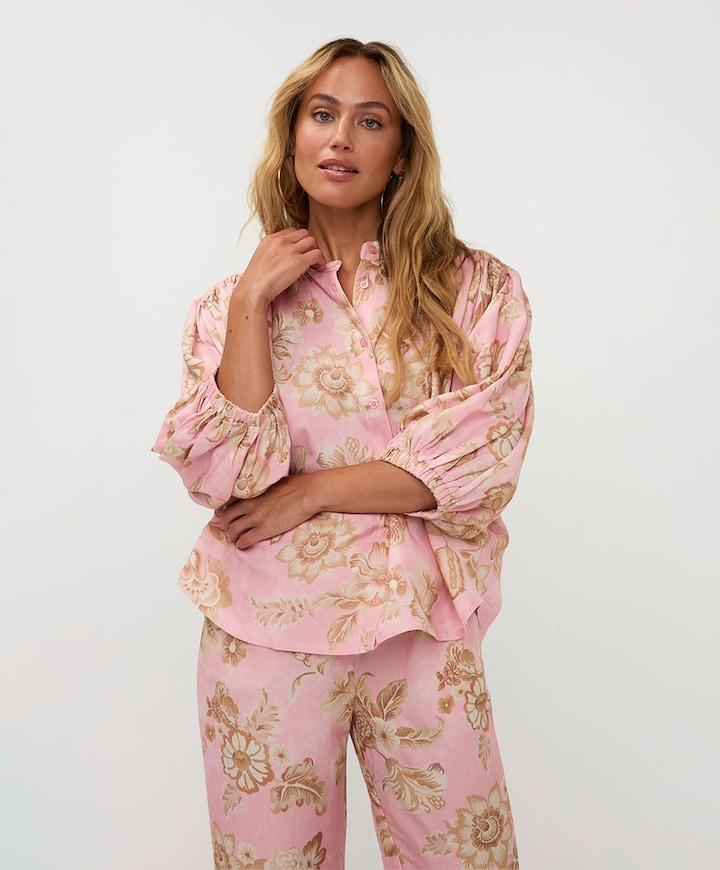 Dames blouse roze
