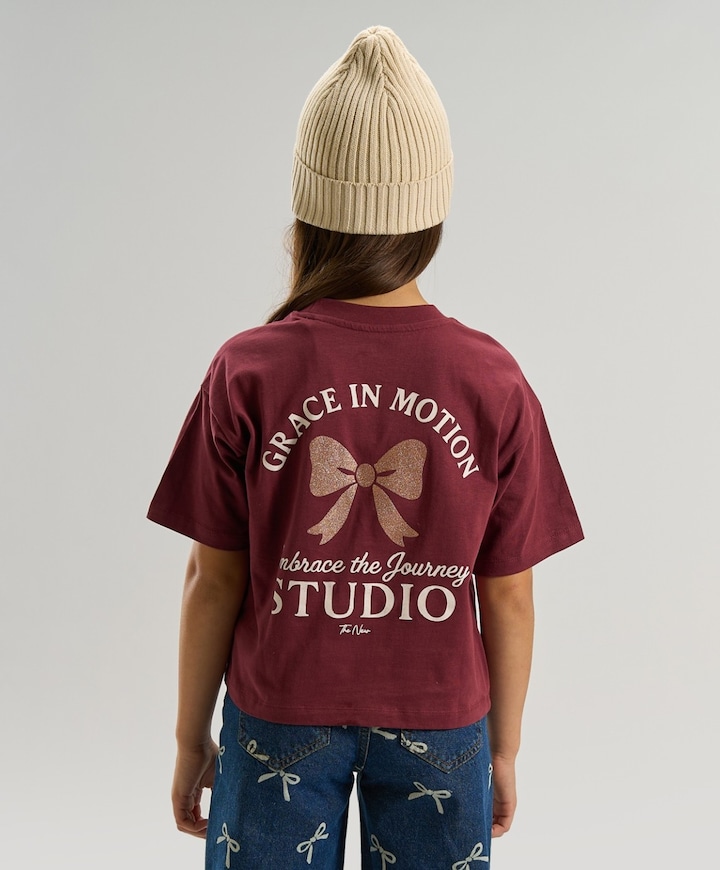 Meisjes T-shirt bordeaux