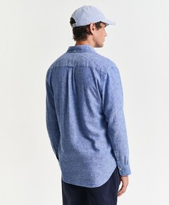 Overhemd lange mouw blauw