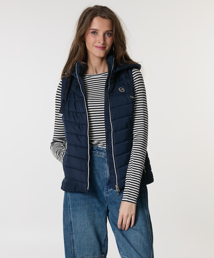 Dames bodywarmer blauw