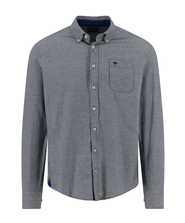 Heren overhemd lange mouw groen