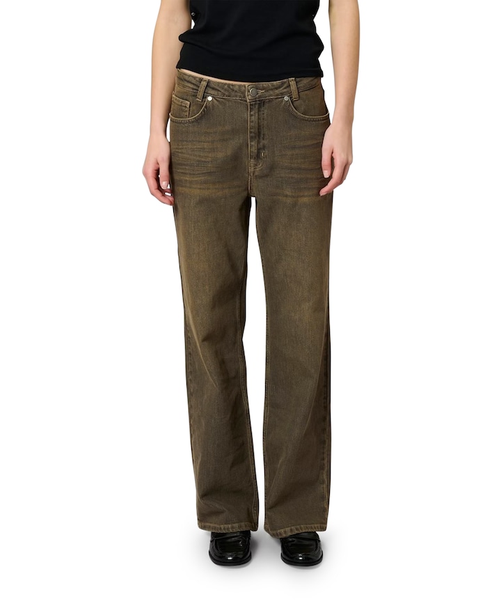 MWLouis 139 High Wide dames jeans bruin