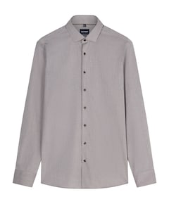 Heren overhemd lange mouw beige