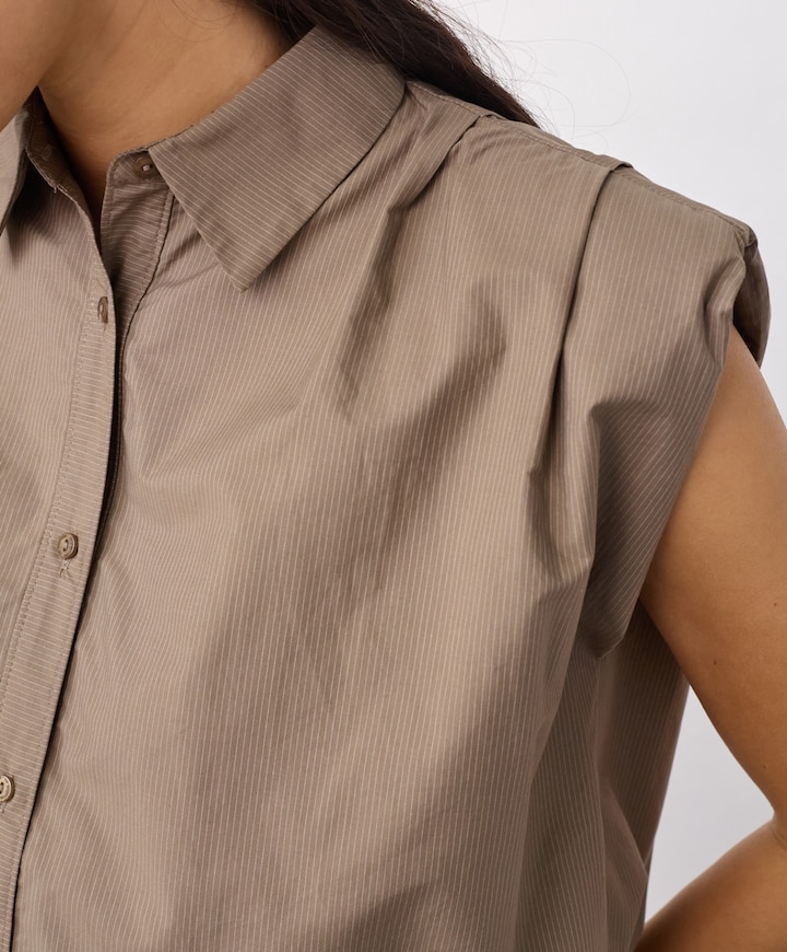 Dames blouse beige