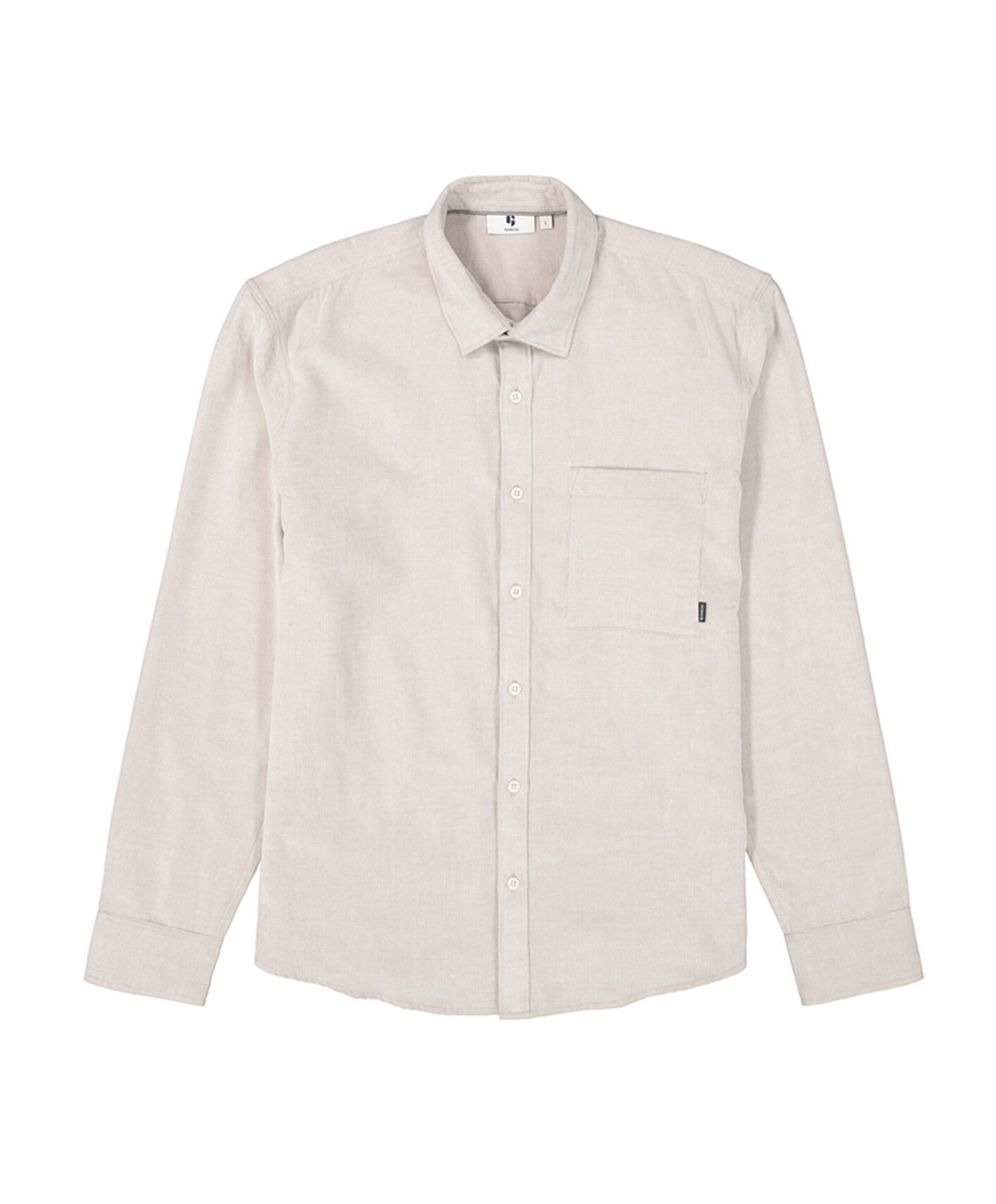 Overhemd lange mouw beige