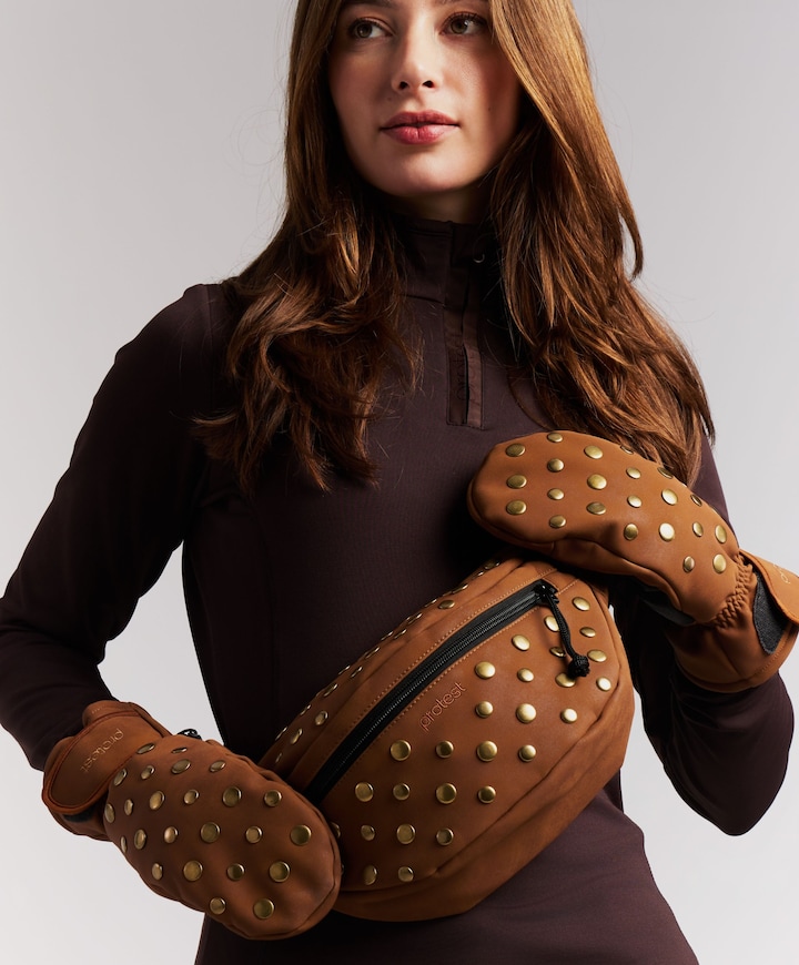 Wintersport crossbodytas bruin