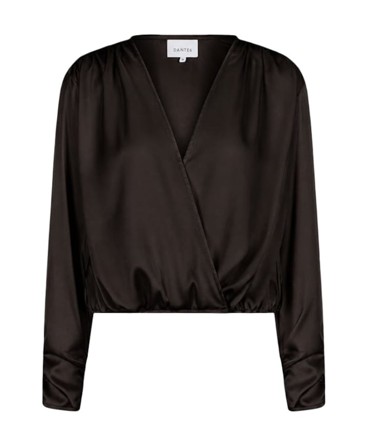 Dames blouse bruin