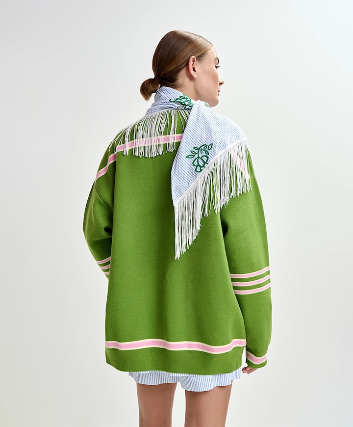 Dames vest groen